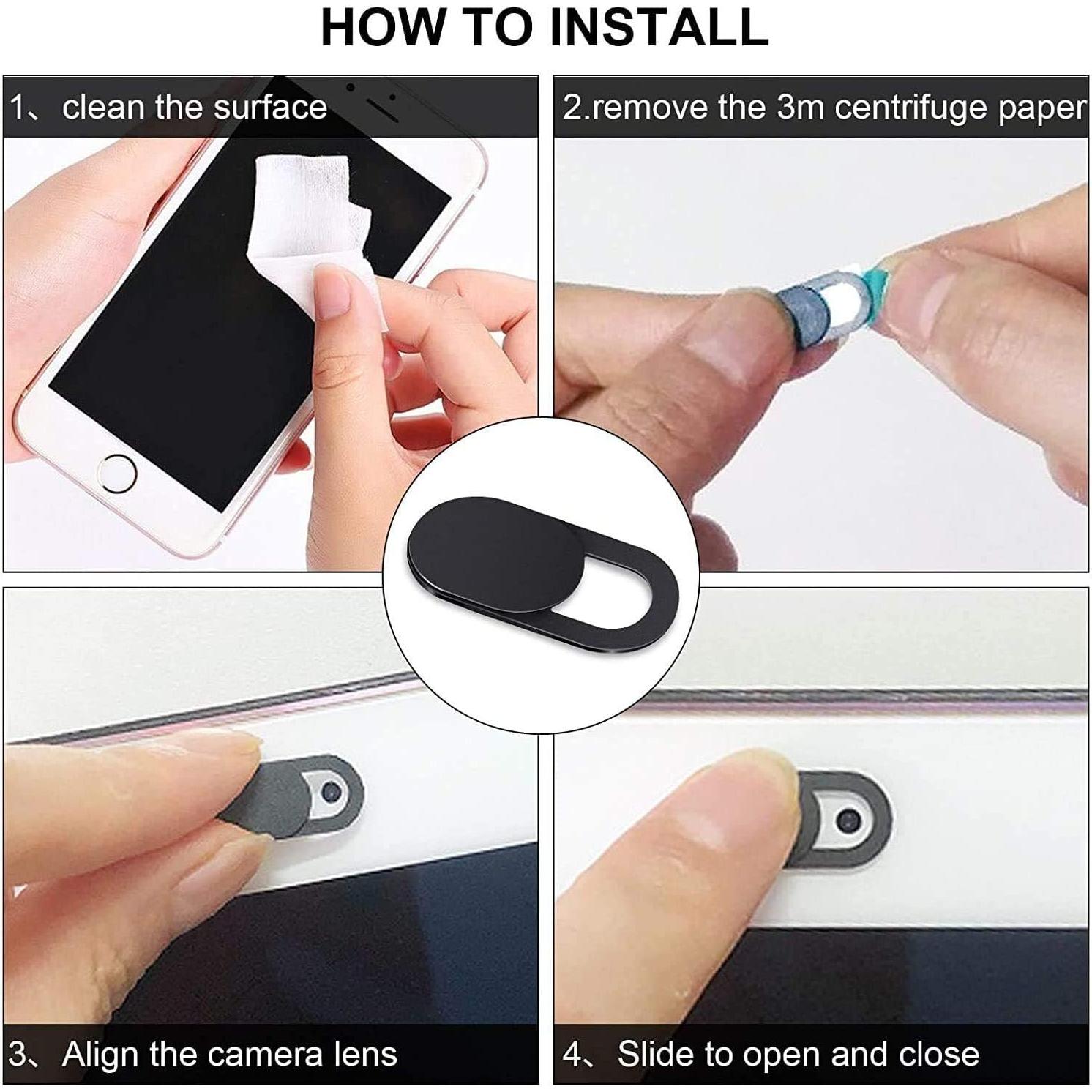 Cubierta Deslizante de Webcam Natipo - Paquete de 3 Unidades