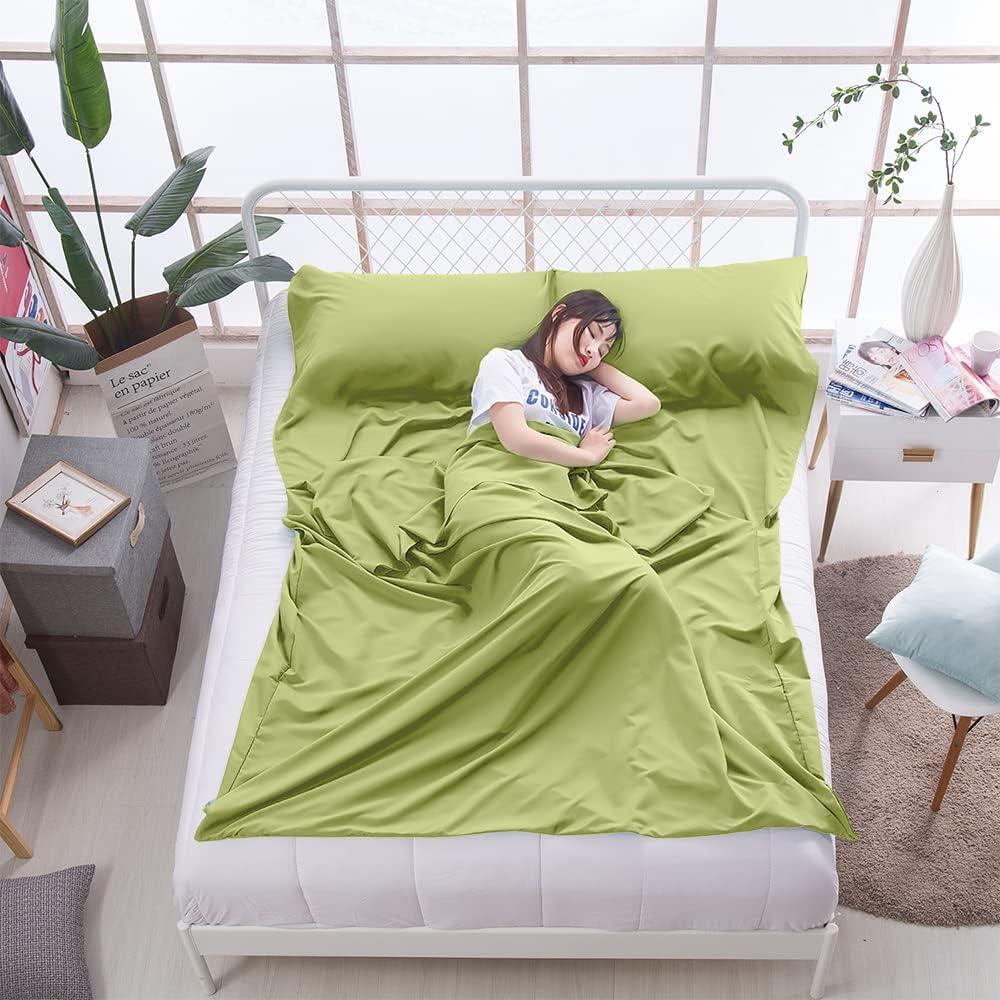 Saco de Dormir Forro Ligero MongByYa Verde 210x180 cm