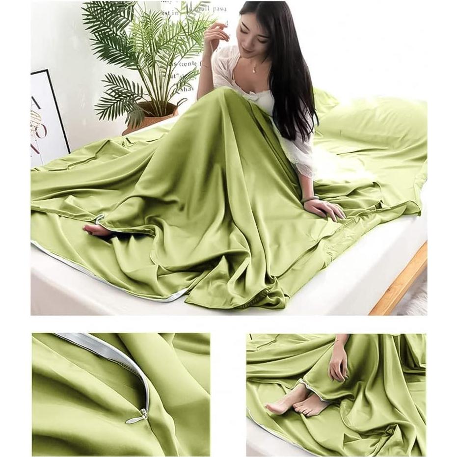 Saco de Dormir Forro Ligero MongByYa Verde 210x180 cm