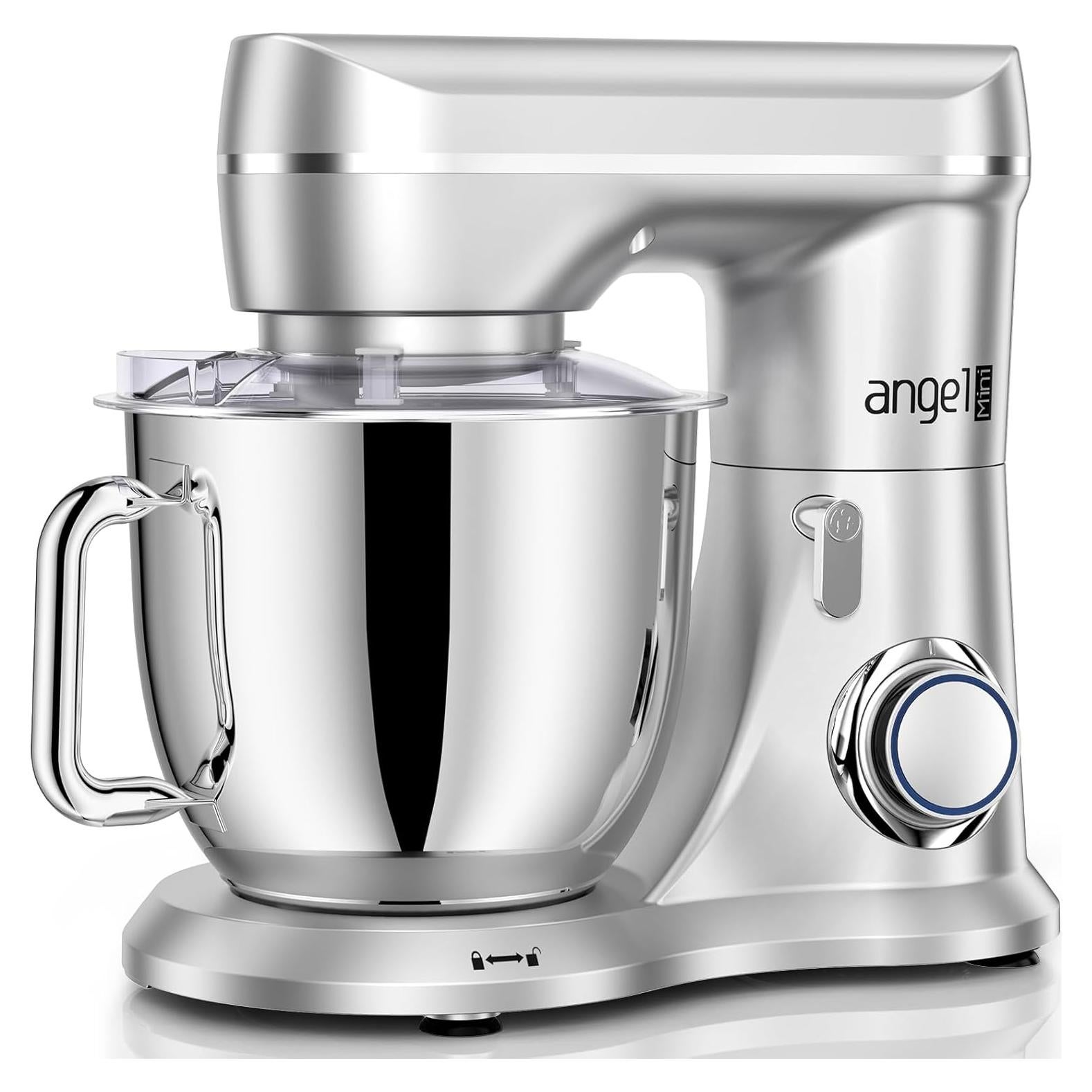 Batidora de Pie Mini Angel 5QT Acero Inoxidable Plateada