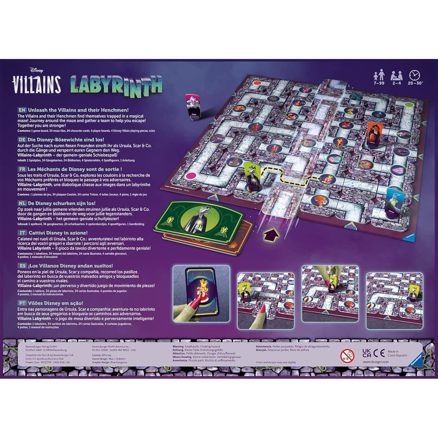 Juego de Mesa Laberinto de Villanos Disney Ravensburger 7+