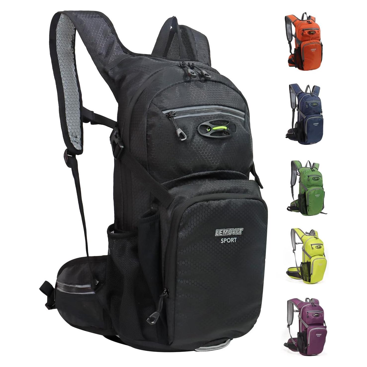 Mochila de Senderismo Impermeable Lemuvlt 15L Negra