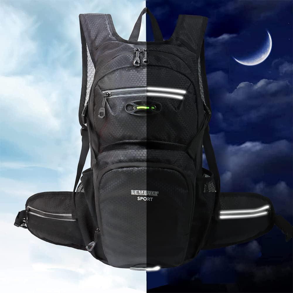 Mochila de Senderismo Impermeable Lemuvlt 15L Negra