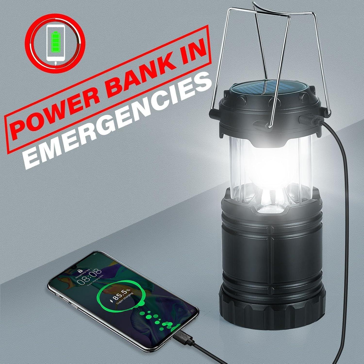 Linterna Solar Xynover 4-Pack LED Recargable 100 Lúmenes