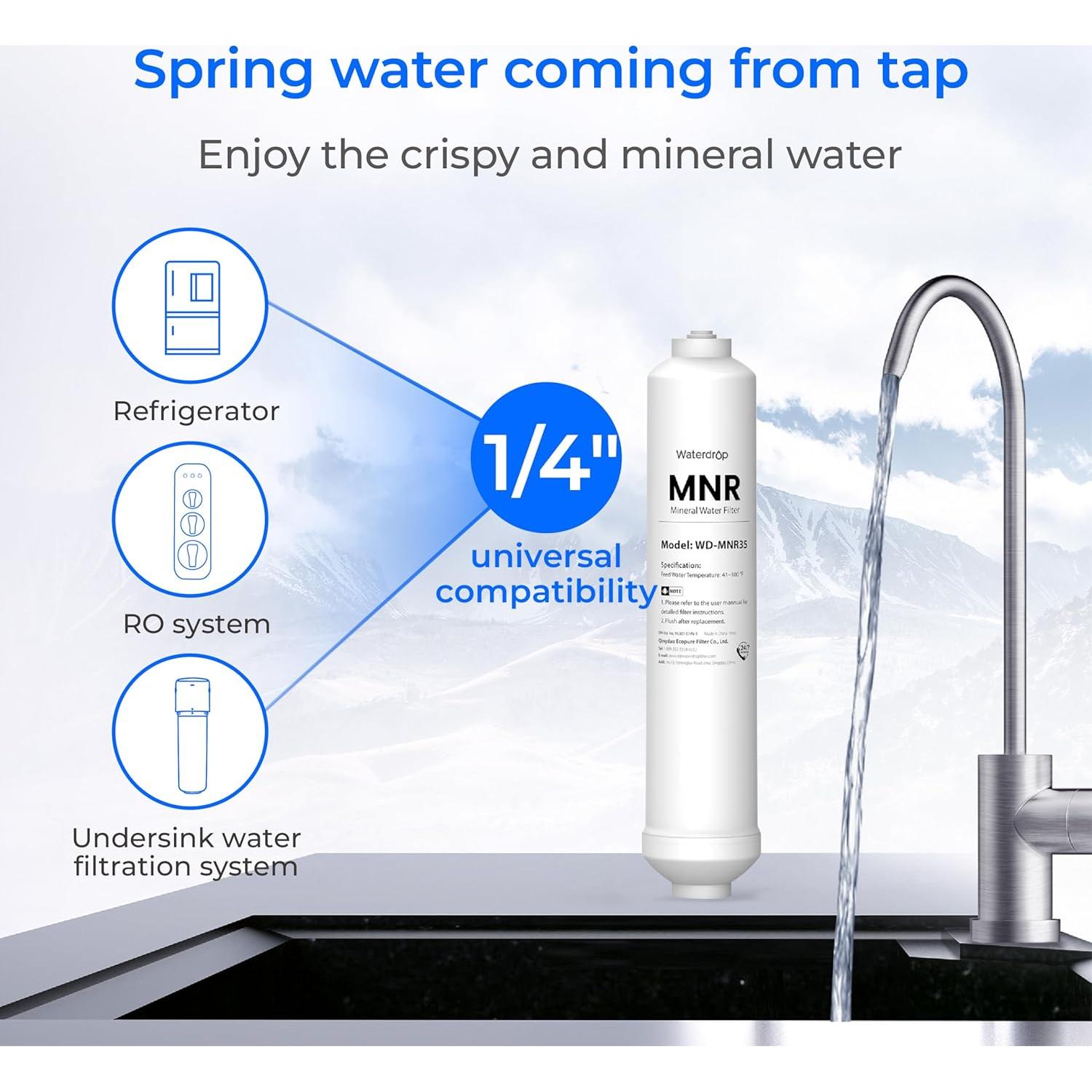 Filtro de Remineralización Waterdrop WD-MNR35 para Ósmosis Inversa