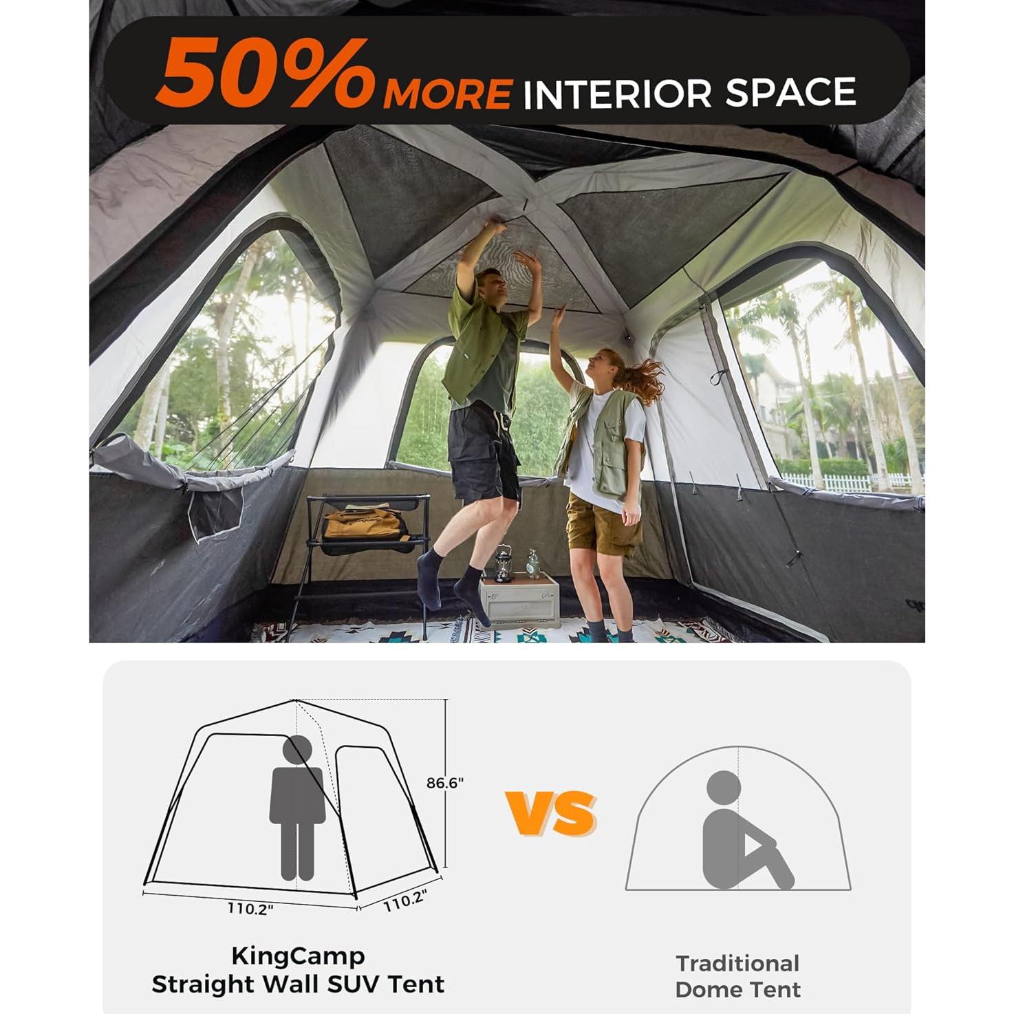 Carpa de Camping KingCamp SUV Instantánea 6-8 Personas Impermeable