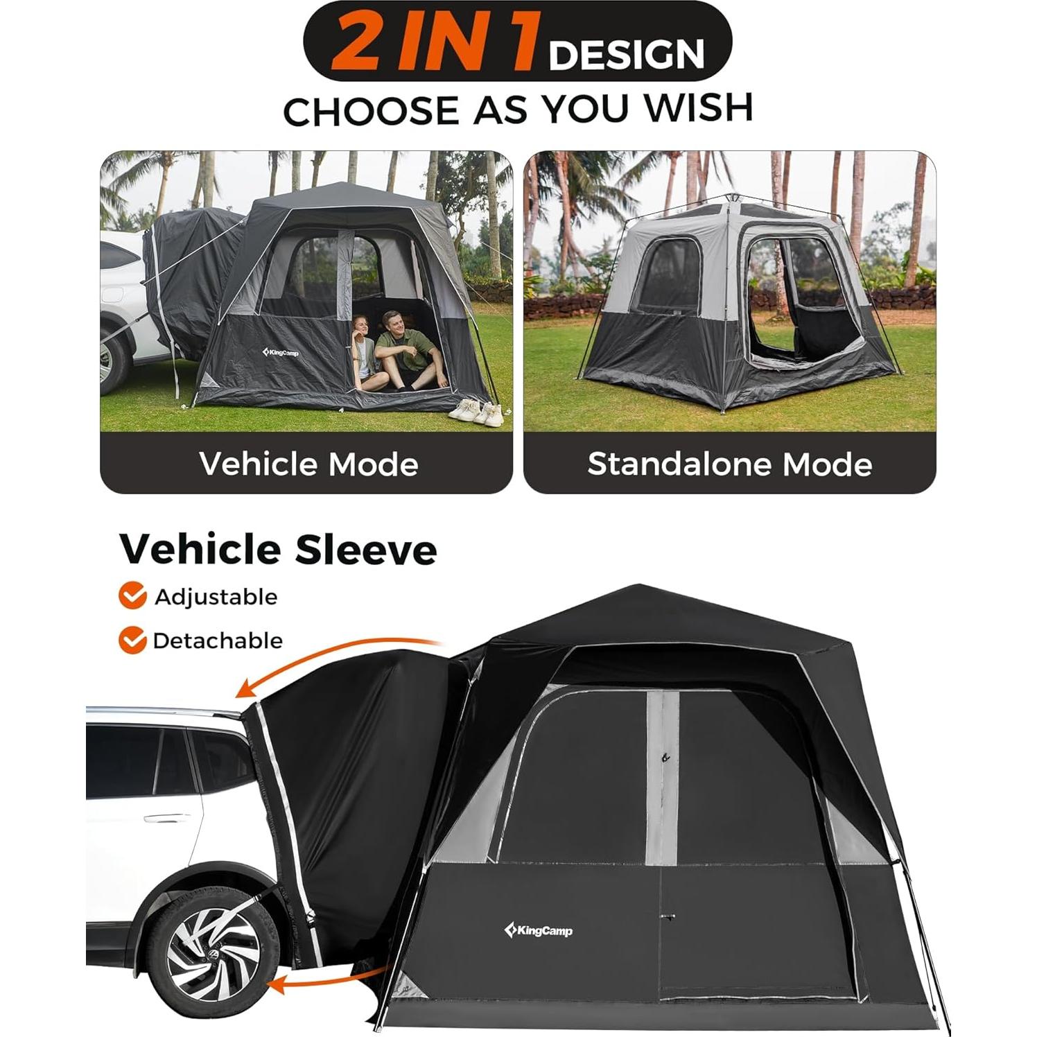 Carpa de Camping KingCamp SUV Instantánea 6-8 Personas Impermeable