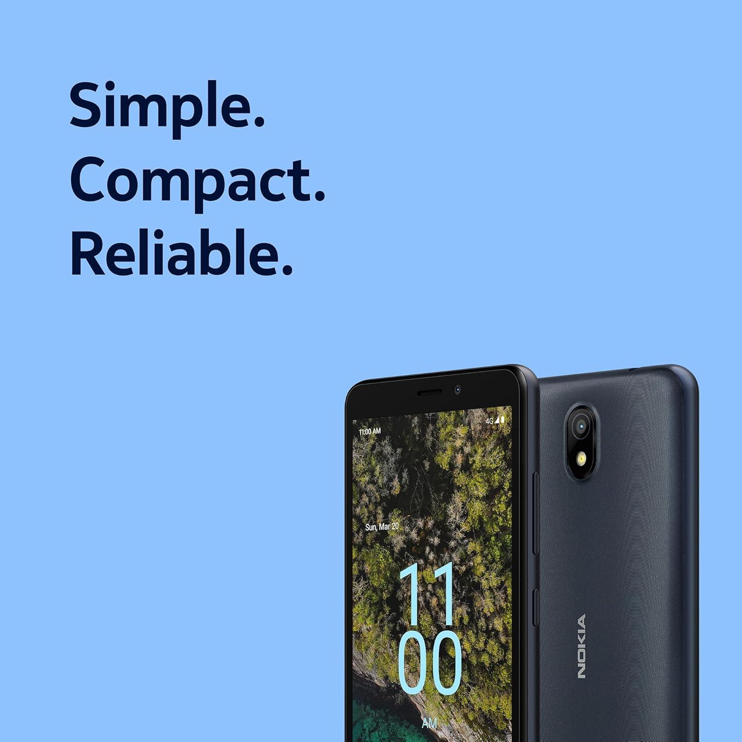 Nokia C100 | Android 12 | 2GB RAM | 32GB | Azul Marino
