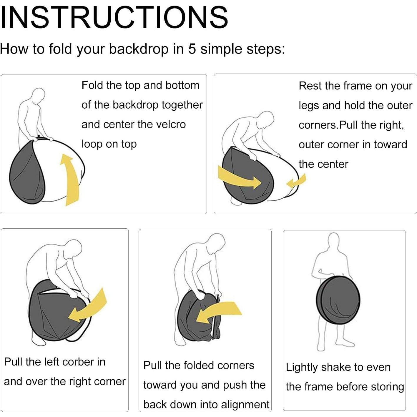 Kit de Reflector de Fotografía 7-en-1 Cámara Reflex 60cm