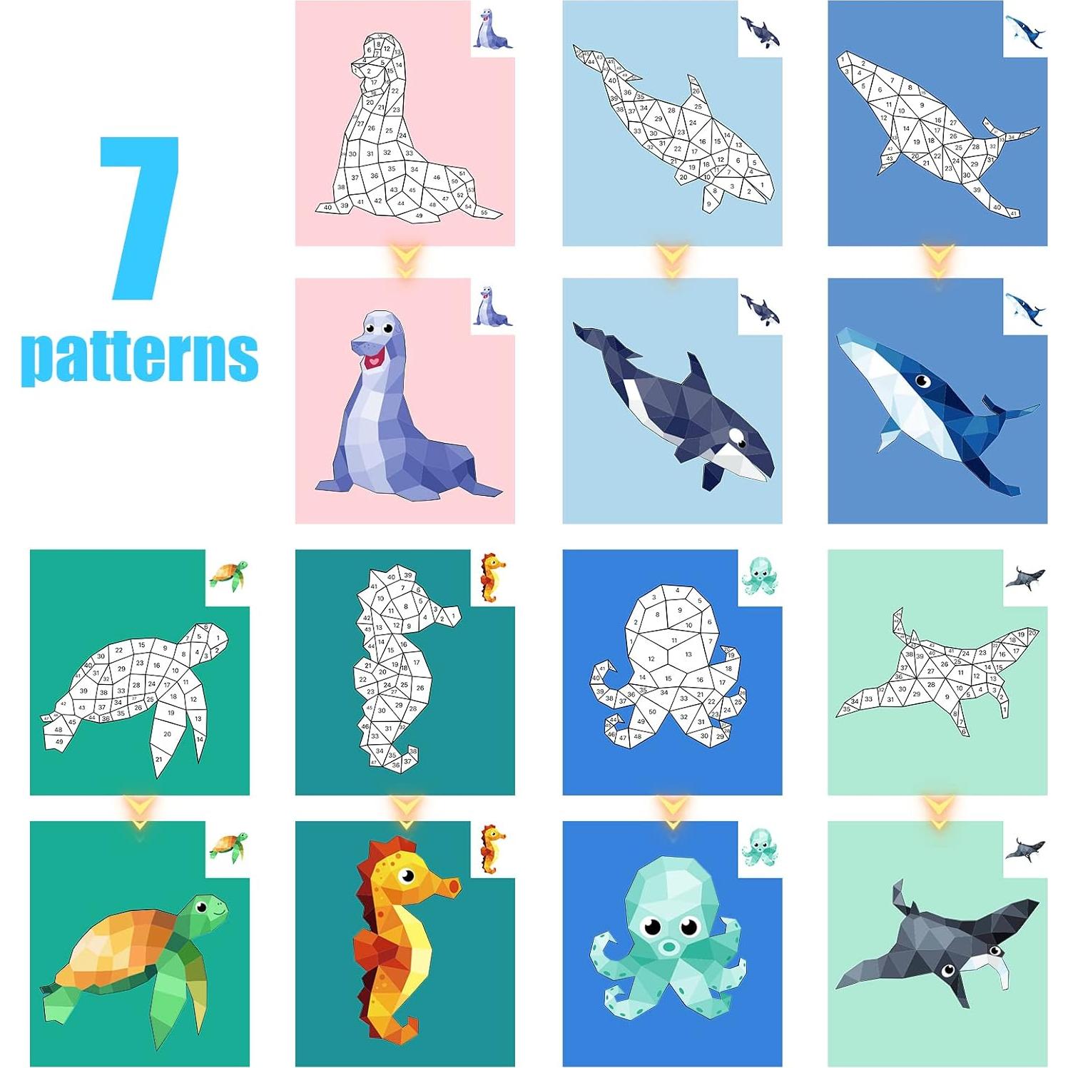 Libro de Pegatinas Océano TPQKA para Niños 4-8 Años