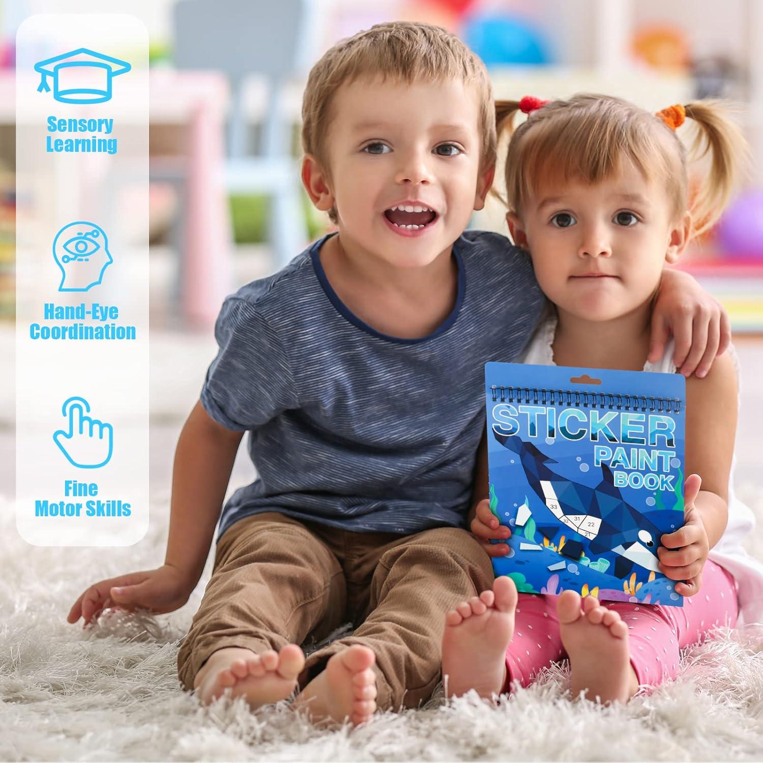 Libro de Pegatinas Océano TPQKA para Niños 4-8 Años