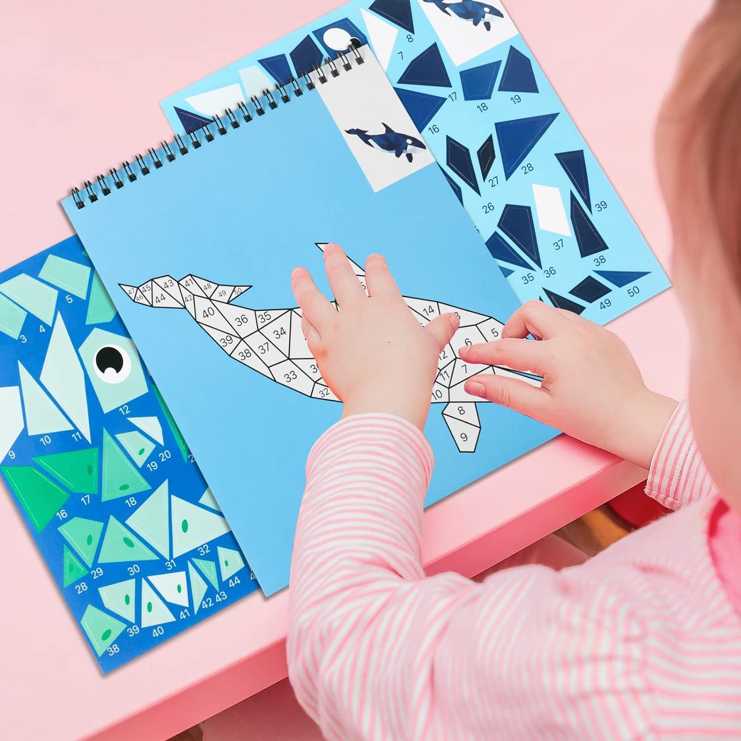 Libro de Pegatinas Océano TPQKA para Niños 4-8 Años