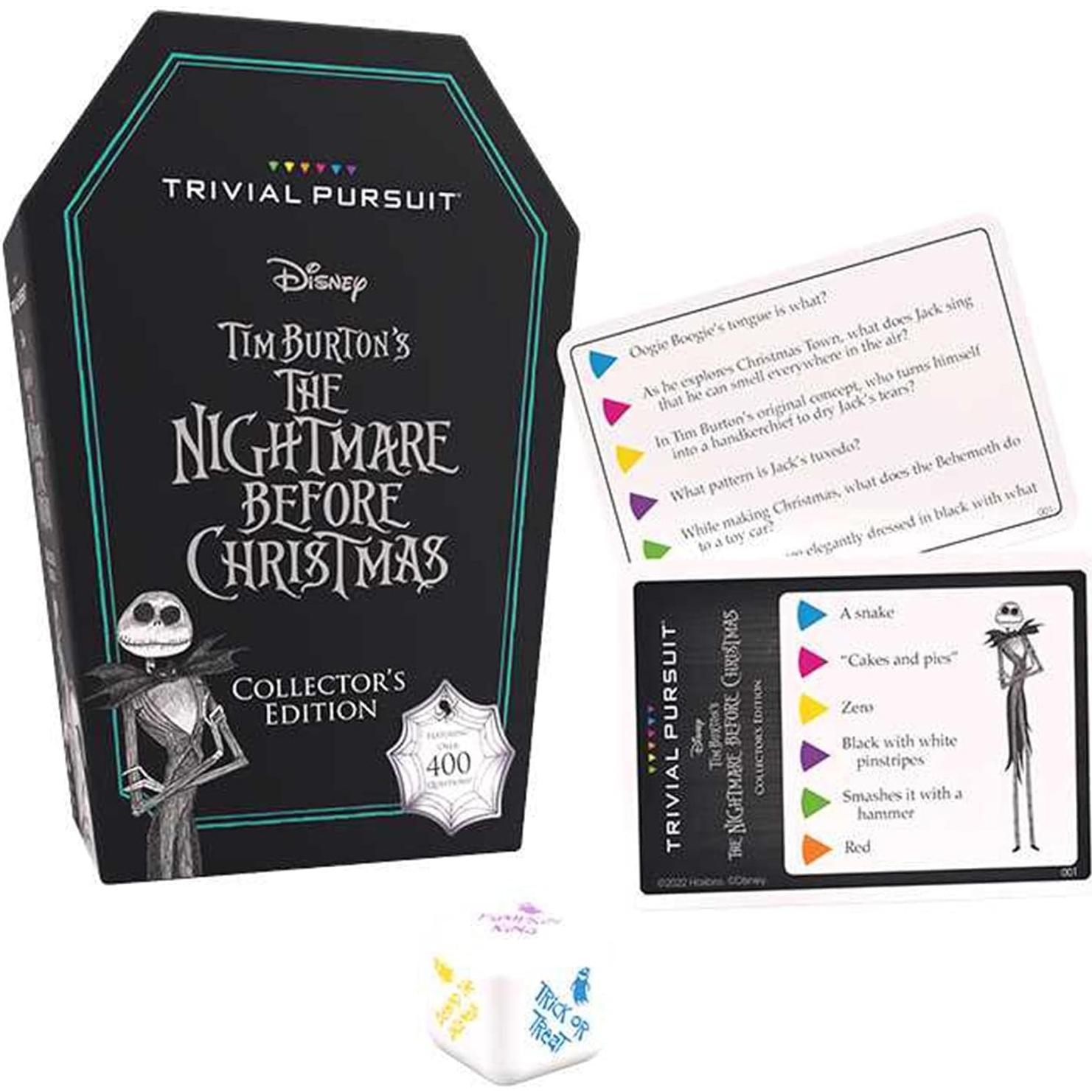Trivial Pursuit Disney Tim Burton - The Nightmare Before Christmas - Juego de mesa de trivia con 420 preguntas