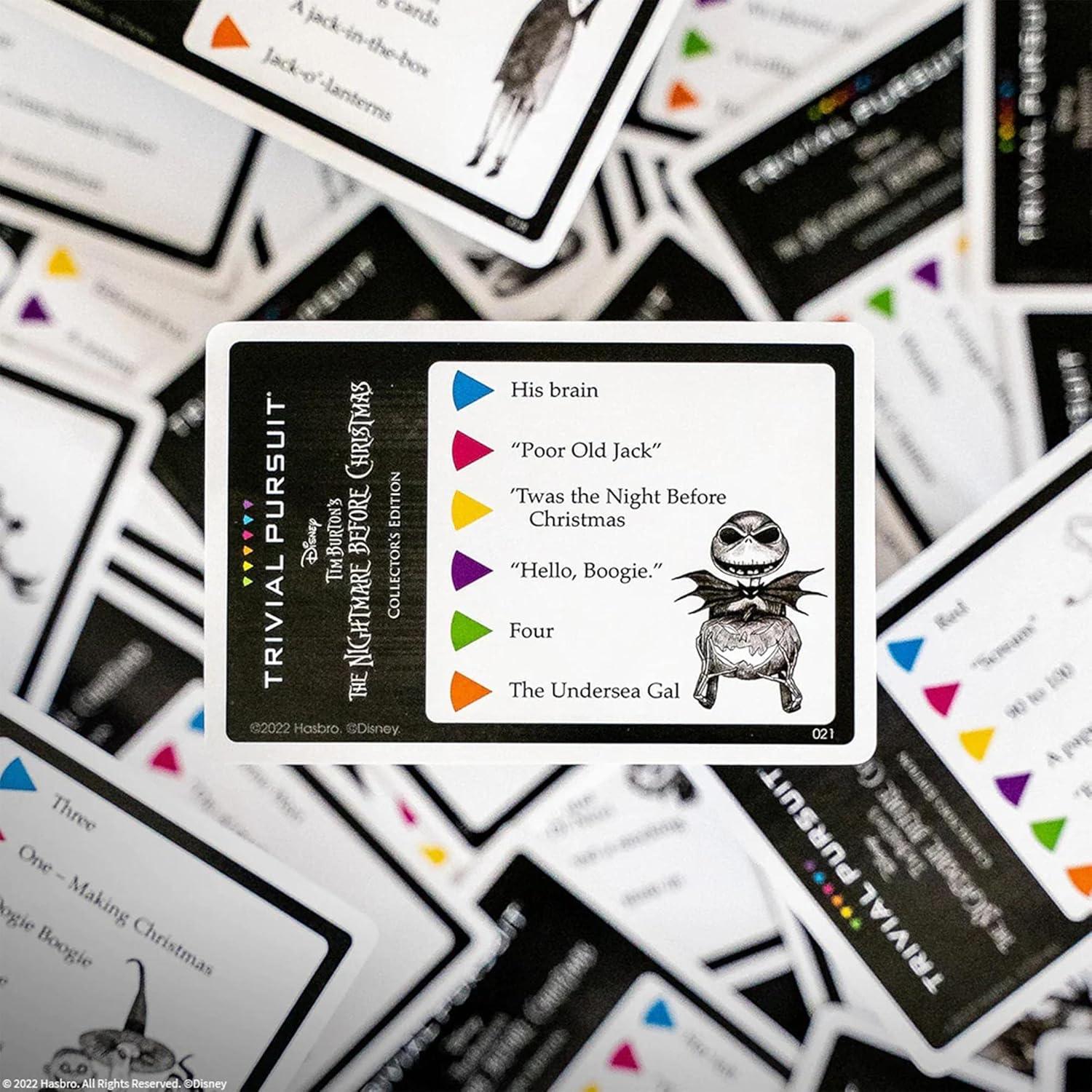 Trivial Pursuit Disney Tim Burton - The Nightmare Before Christmas - Juego de mesa de trivia con 420 preguntas