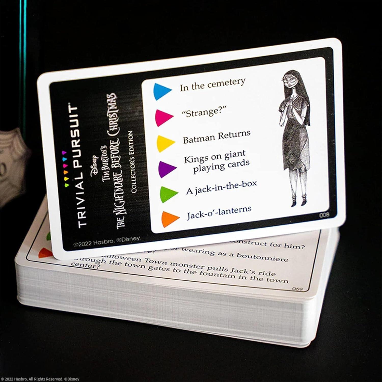 Trivial Pursuit Disney Tim Burton - The Nightmare Before Christmas - Juego de mesa de trivia con 420 preguntas