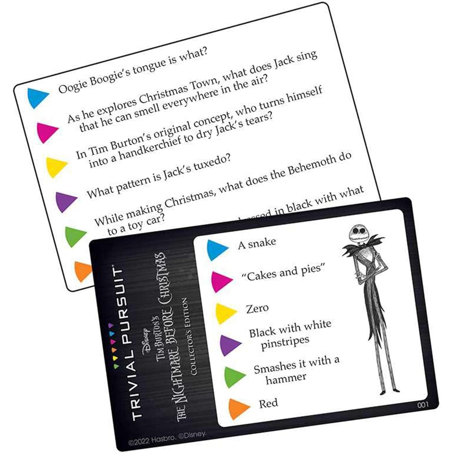 Trivial Pursuit Disney Tim Burton - The Nightmare Before Christmas - Juego de mesa de trivia con 420 preguntas