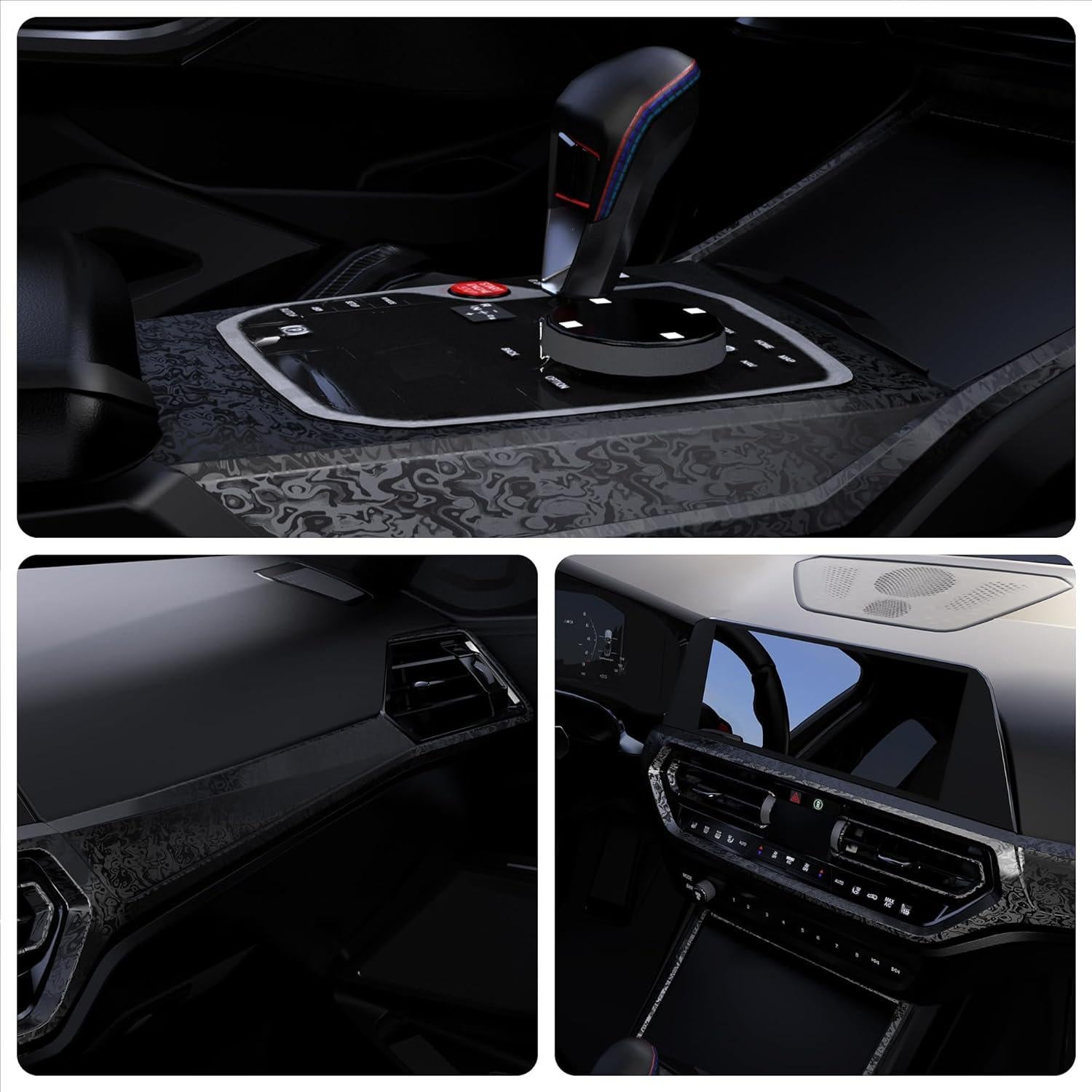 Envoltura de Vinilo Lypumso 3D Textura Fantasma Cómica 0.30m x 1.52m