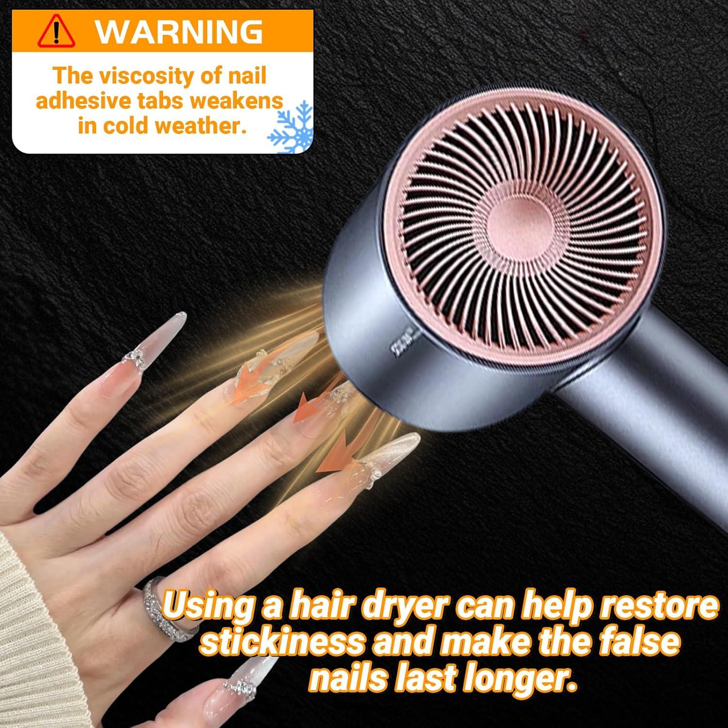 10 Hojas Adhesivas de Uñas Gel Doble Cara Ivtor - 240 Piezas