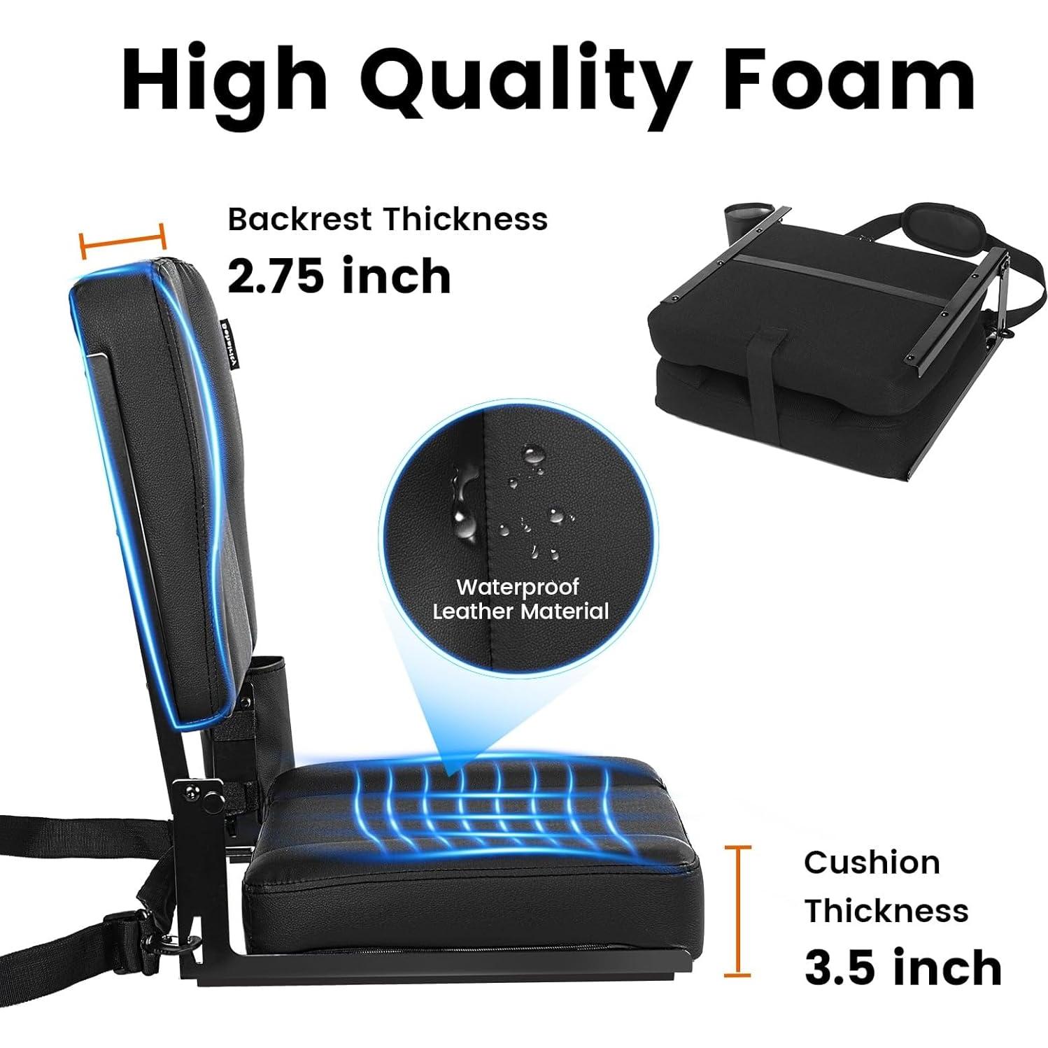 Asiento de Estadio Plegable Behairity BEZ01 con Respaldo y Cojín