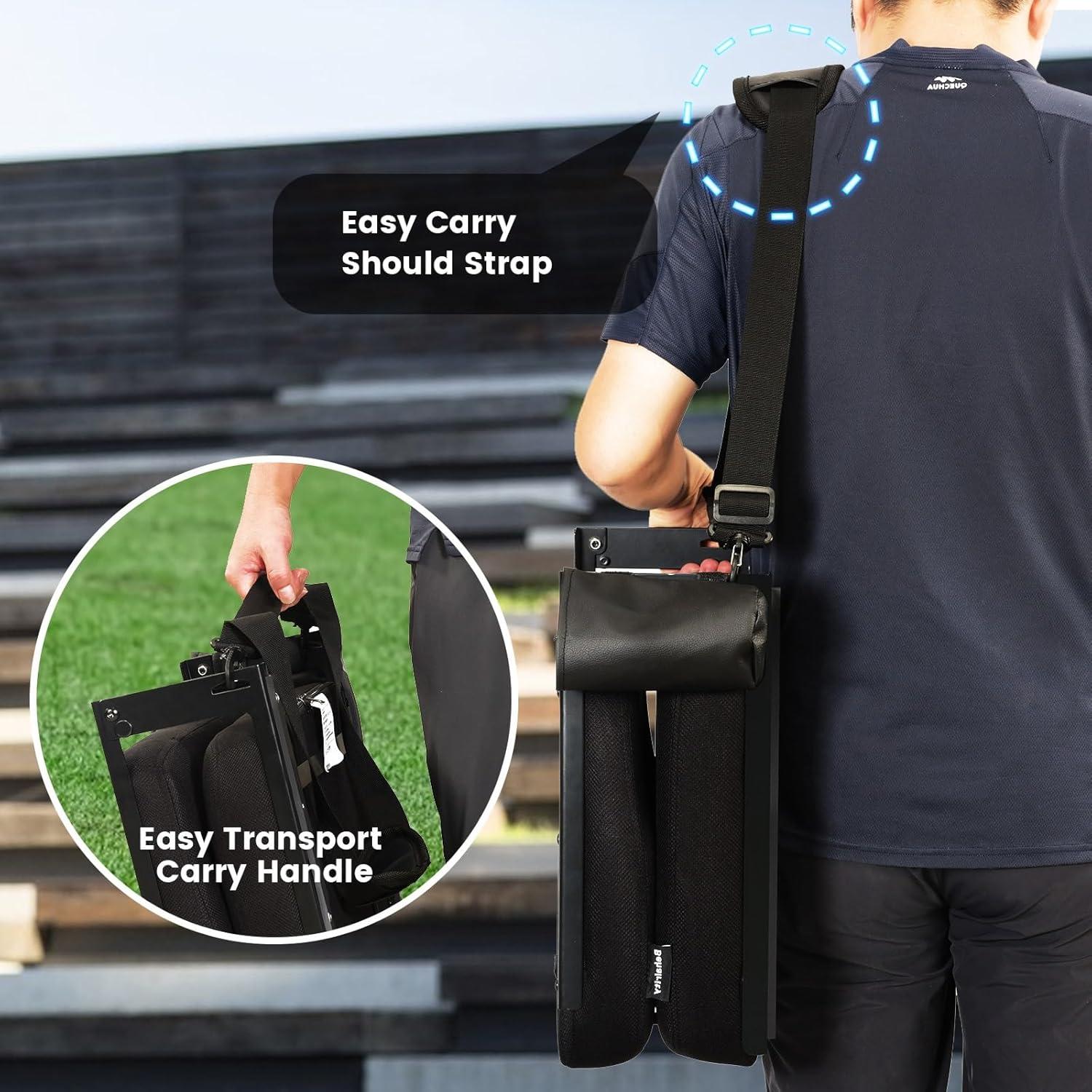 Asiento de Estadio Plegable Behairity BEZ01 con Respaldo y Cojín