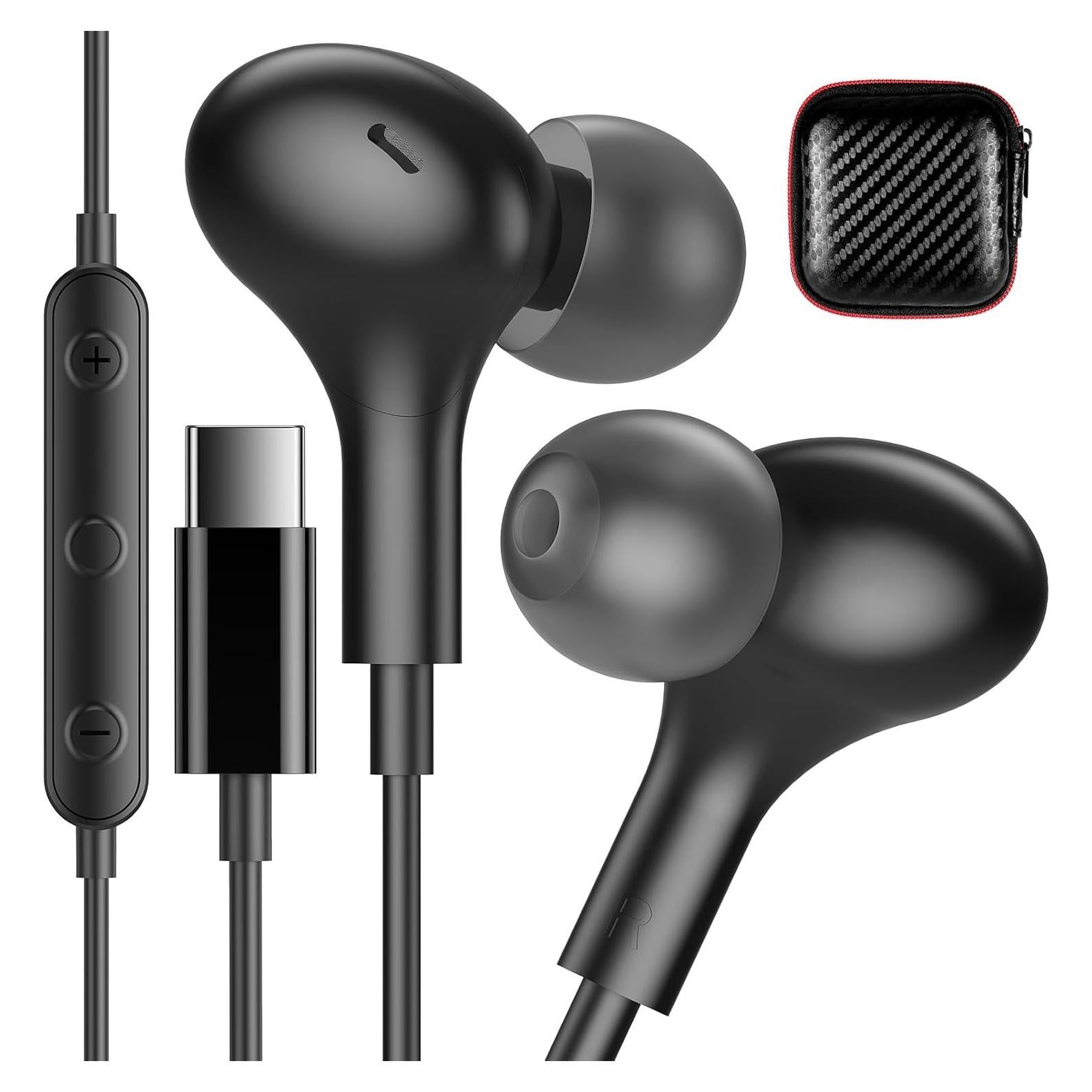 Auriculares USB C iMangoo para iPhone 15 16 Pro Max y Samsung