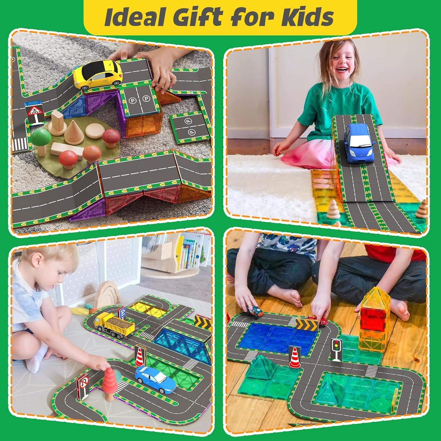 Azulejos Magnéticos para Niños Feoxialy 64PCS Juguetes Educativos