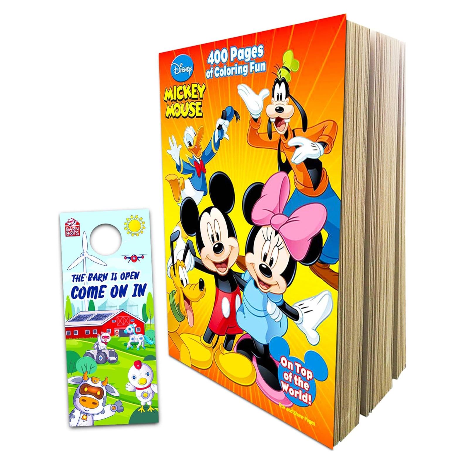 Libro para Colorear Disney Mickey Mouse 400 Páginas