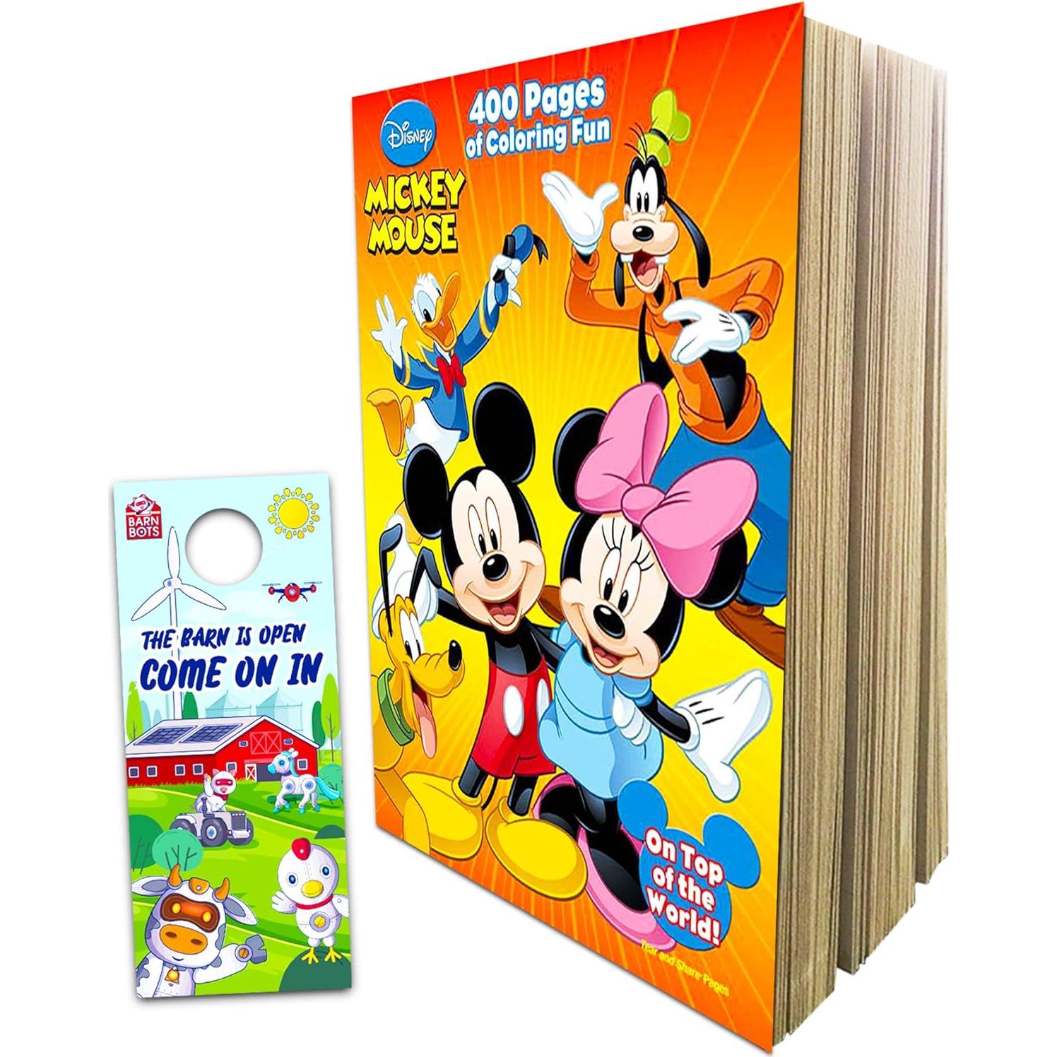 Libro para Colorear Disney Mickey Mouse 400 Páginas