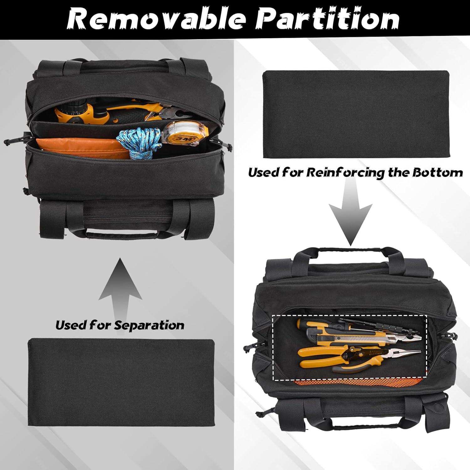 Bolsa de Herramientas MOZETO 30 cm Nylon Impermeable Negra