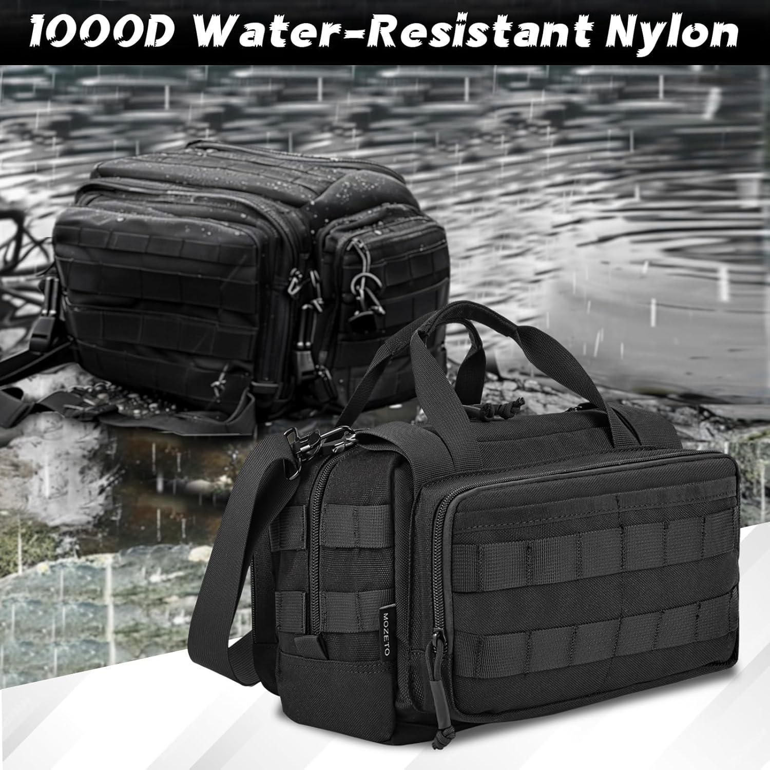 Bolsa de Herramientas MOZETO 30 cm Nylon Impermeable Negra