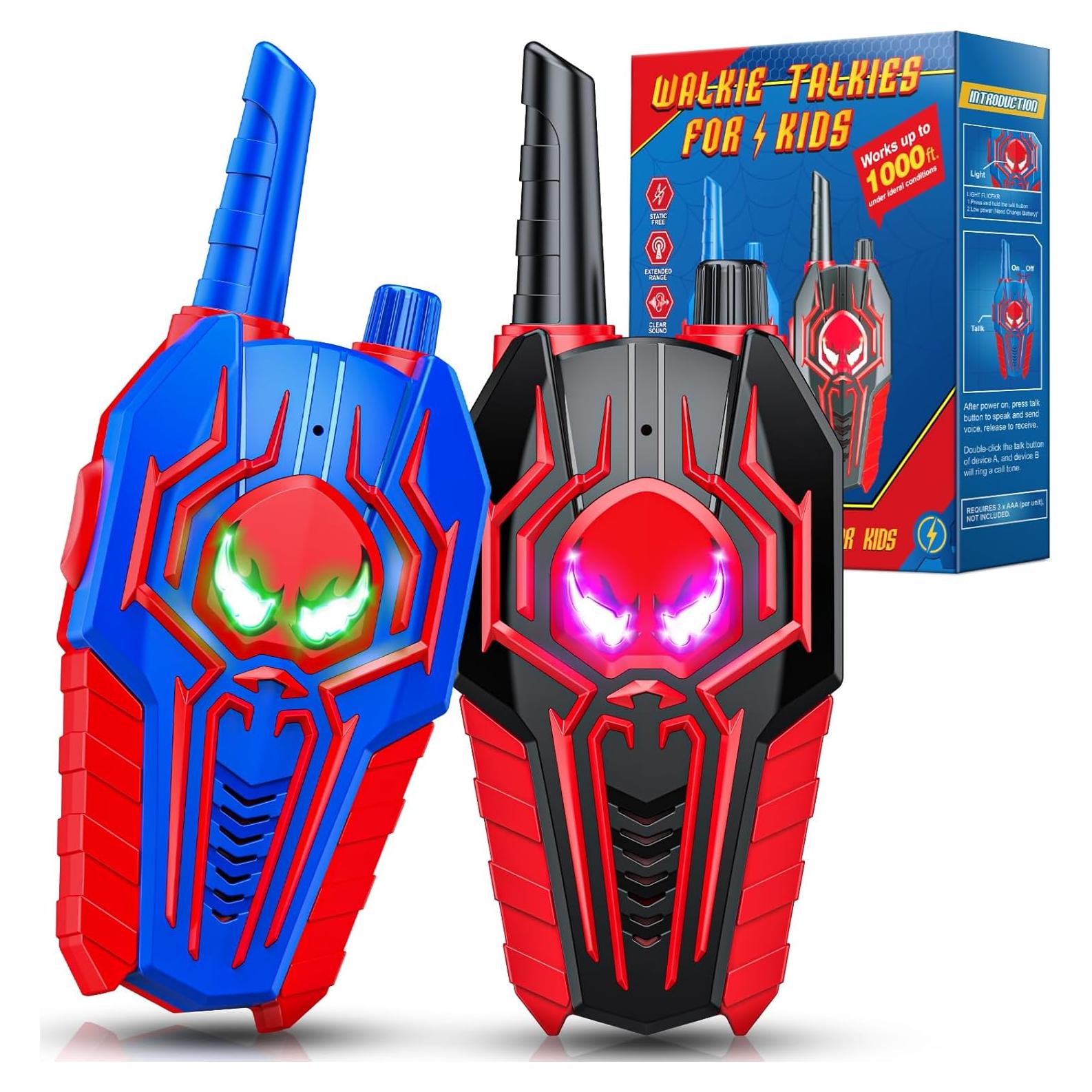 Walkie Talkies para Niños JovialToyz 2 Pack Azul Negro