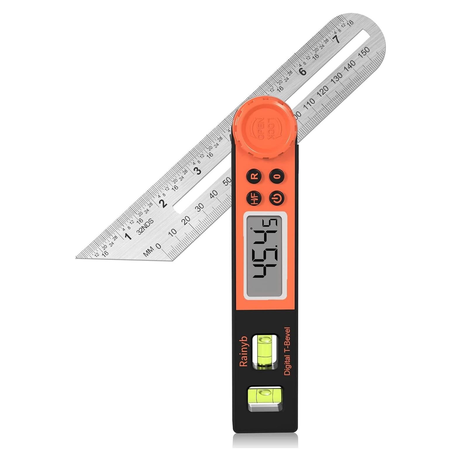 Transportador de Ángulo Digital Rainyb NJDC09 con Pantalla LCD