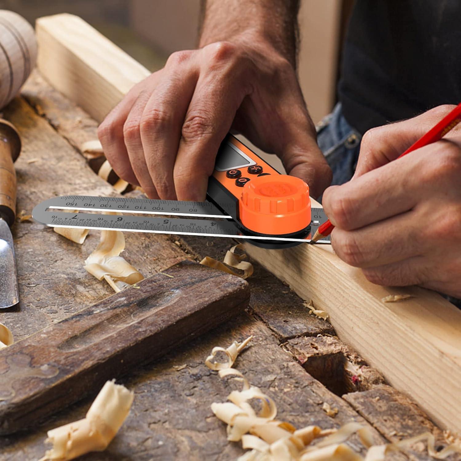 Transportador de Ángulo Digital Rainyb NJDC09 con Pantalla LCD