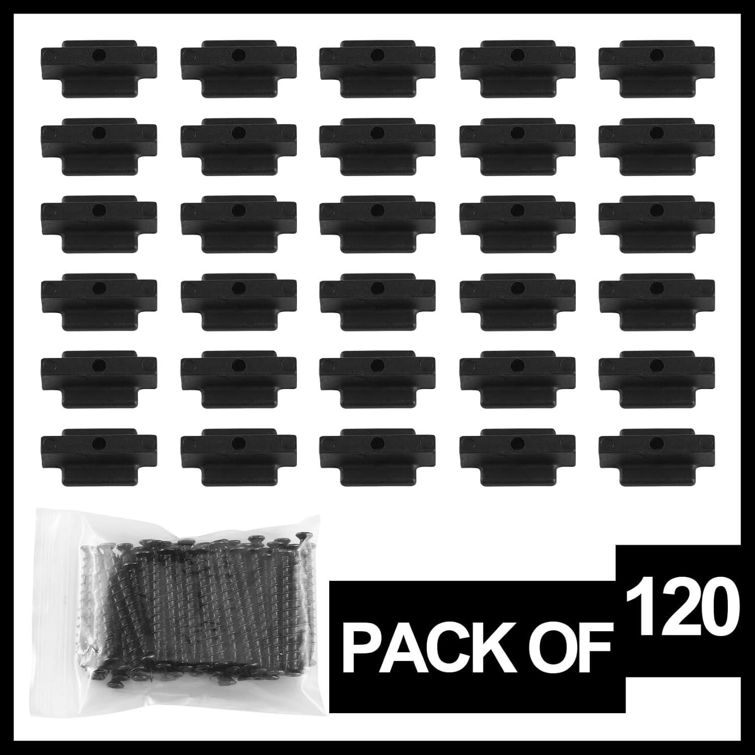 Bucherry 120 Sujetadores Ocultos y Tornillos para Decking