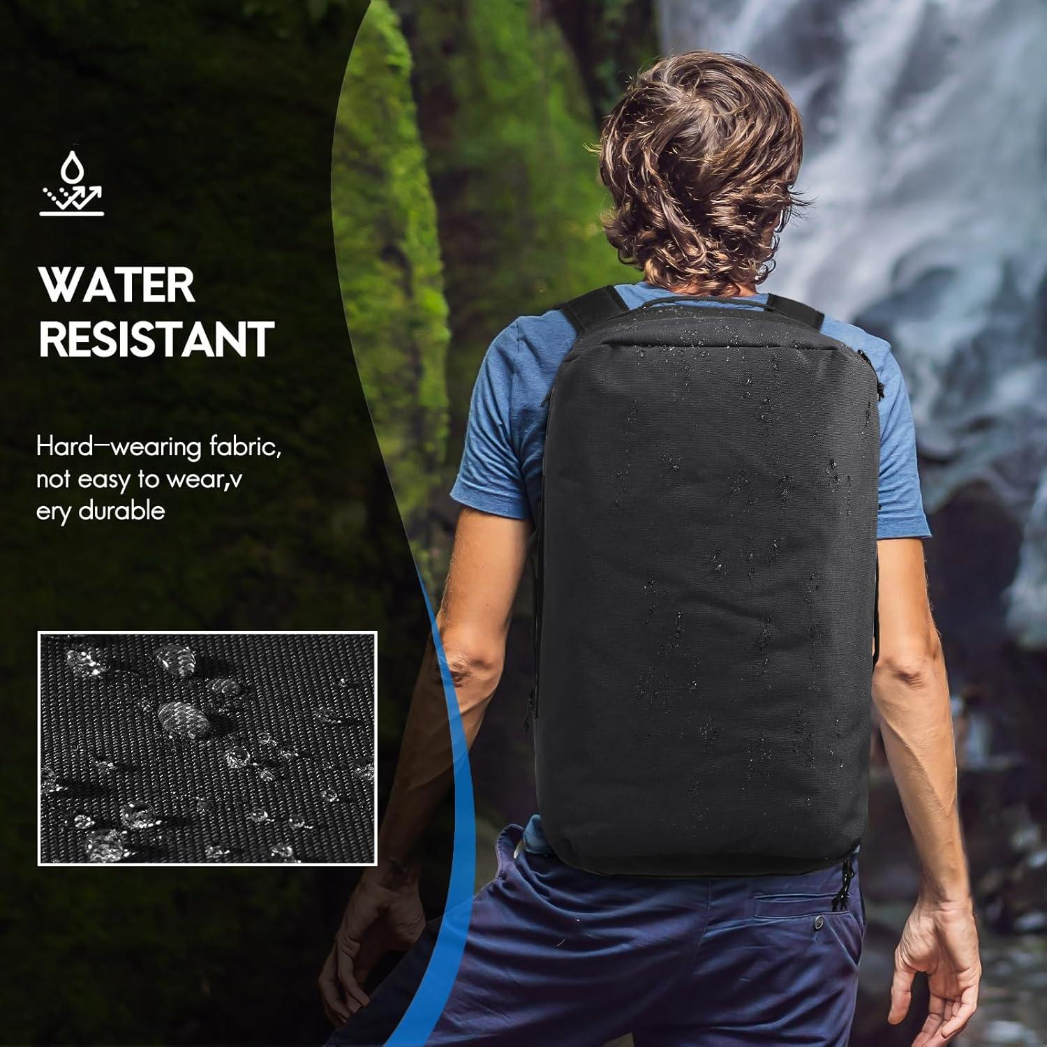 Bolsa Duffle Plegable Haimont 60L Impermeable Negro