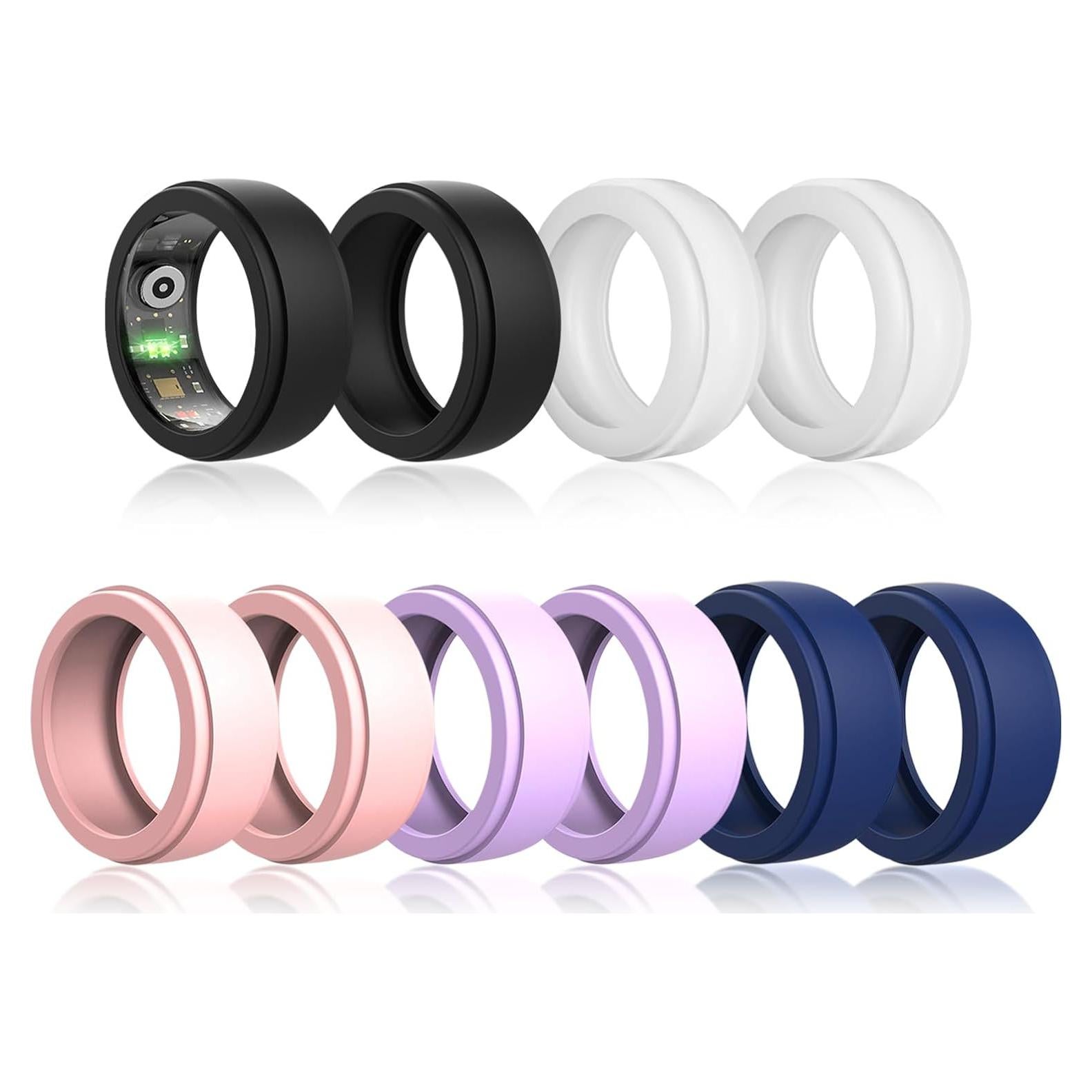 Paquete de 10 fundas de silicona para anillo Oura Gen 4/3 - Multicolor