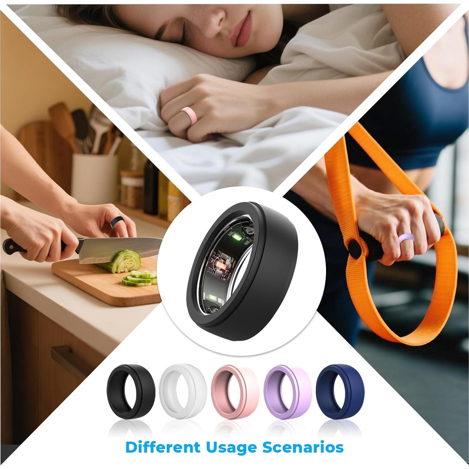 Paquete de 10 fundas de silicona para anillo Oura Gen 4/3 - Multicolor