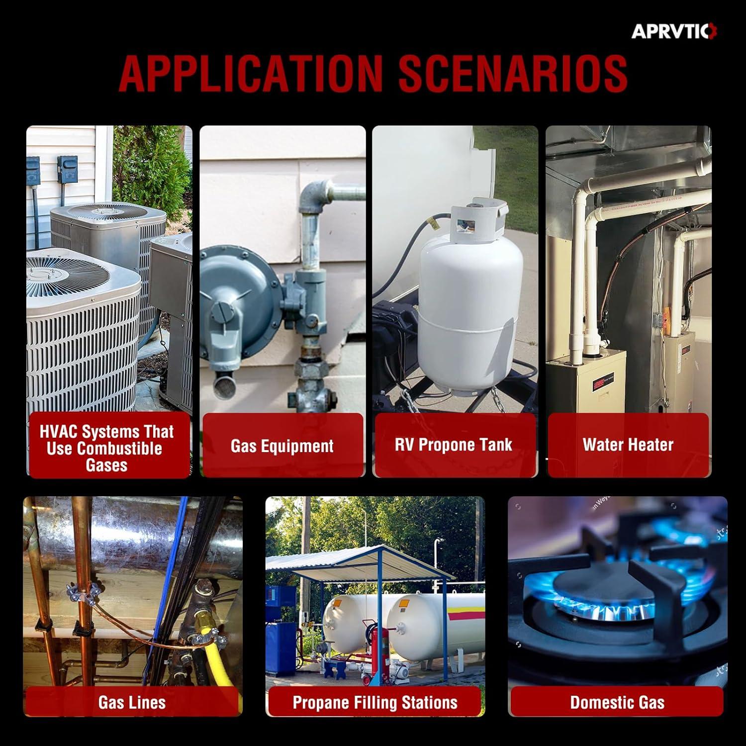 Detector de Fugas de Gas Aprvtio ALD-200 con Alarma Visual y Auditiva