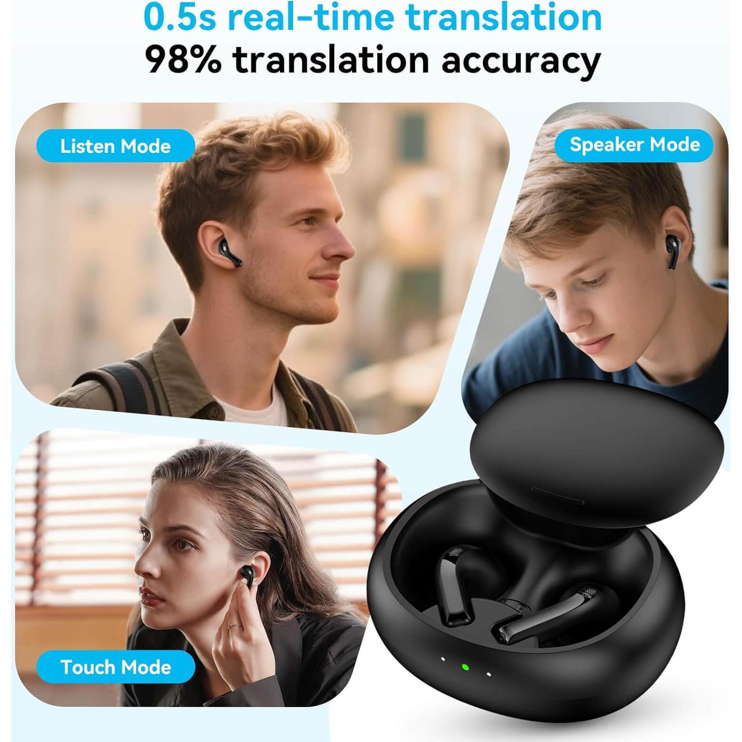 Auriculares Traductores AI ELIDATE Air Pro - 144 Idiomas