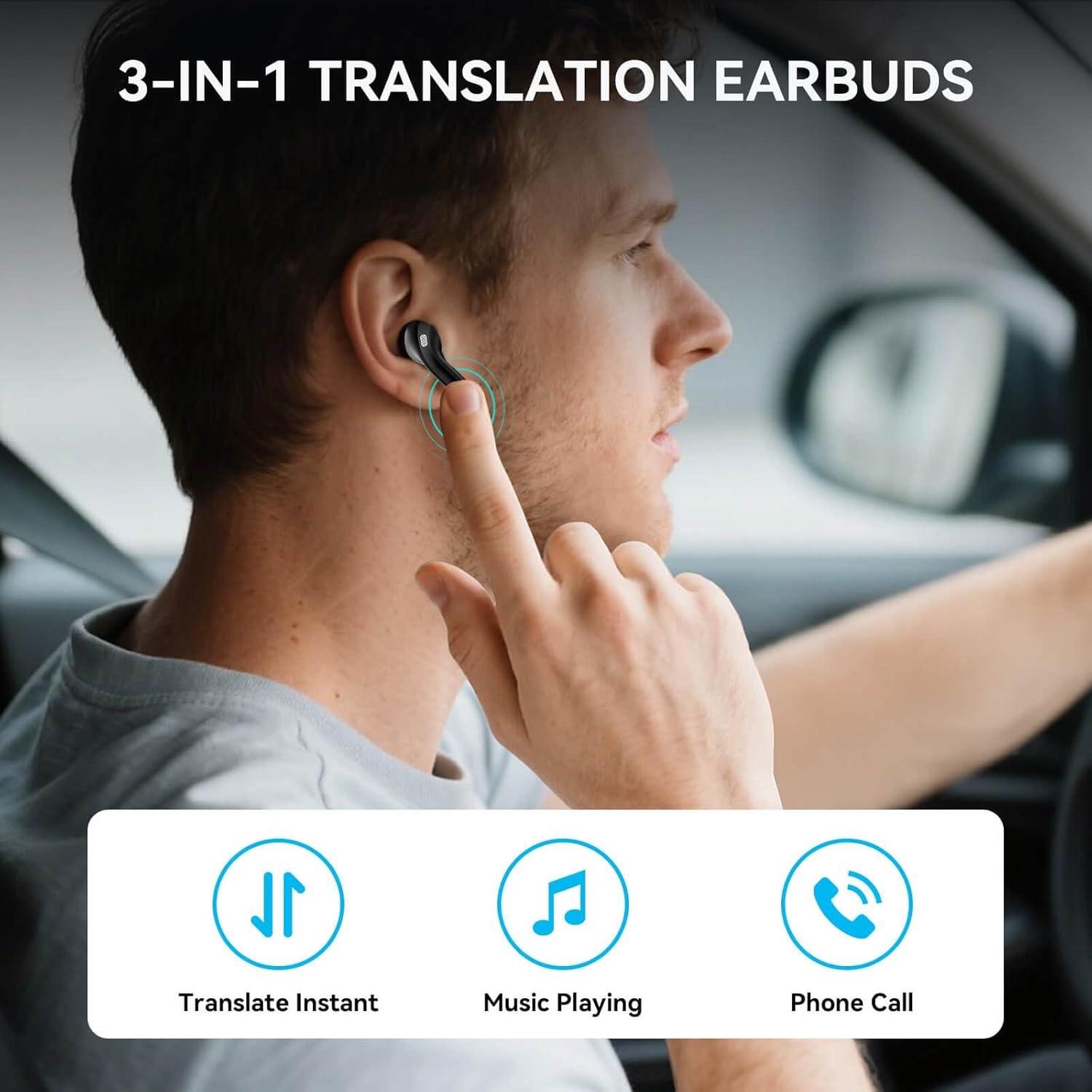 Auriculares Traductores AI ELIDATE Air Pro - 144 Idiomas