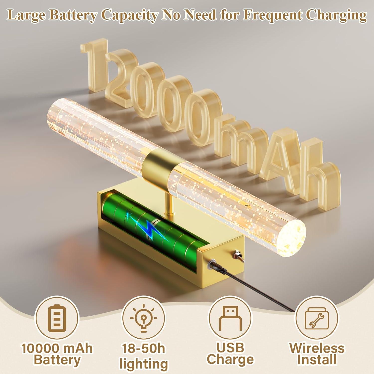 Juego de 2 Apliques de Pared LED Dorados CAMUUCCI 38.9 cm