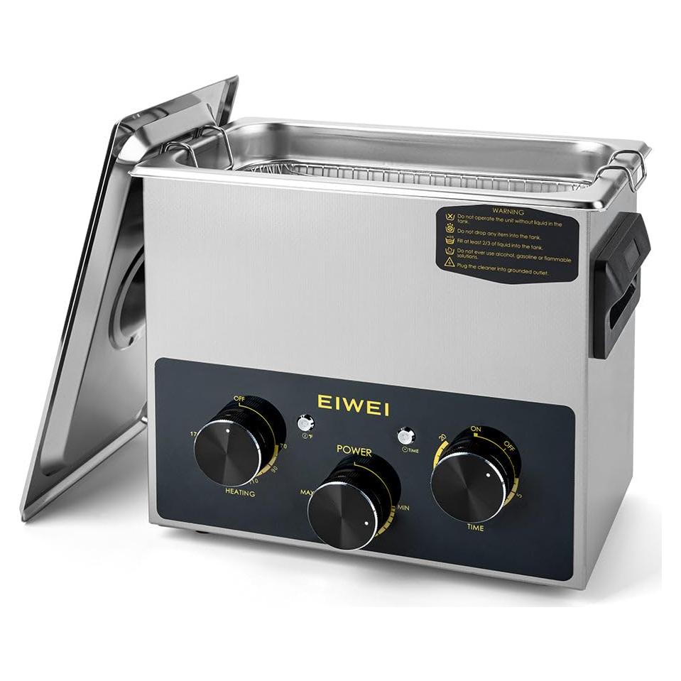 Limpiador Ultrasónico Profesional EIWEI 3L con Calentador y Temporizador