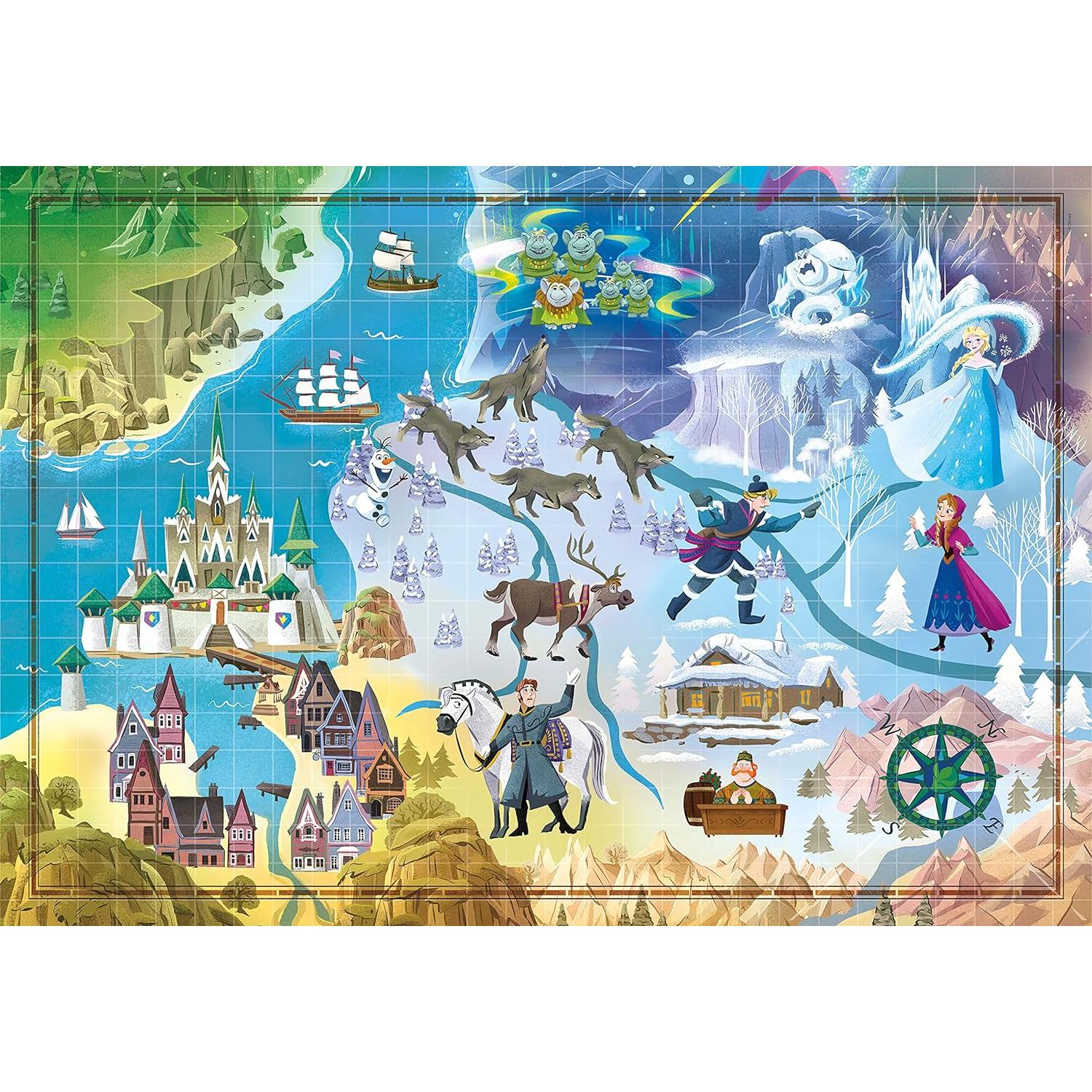 Rompecabezas Clementoni 1000 Piezas Disney Frozen 69x50cm