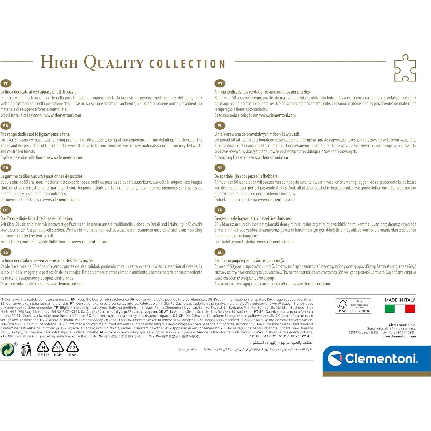 Rompecabezas Clementoni 1000 Piezas Disney Frozen 69x50cm