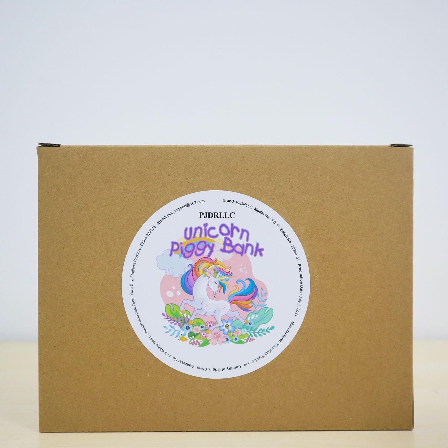 Hucha de Unicornio Morada Irrompible para Niñas - 22.86 cm