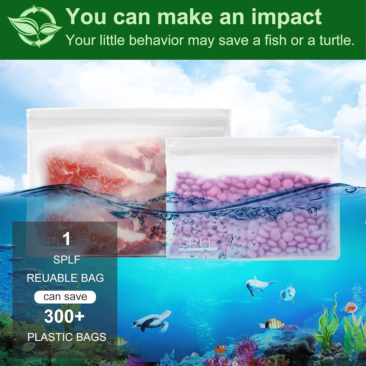 Bolsas Transparentes a Prueba de Fugas SPLF - 4 Unidades