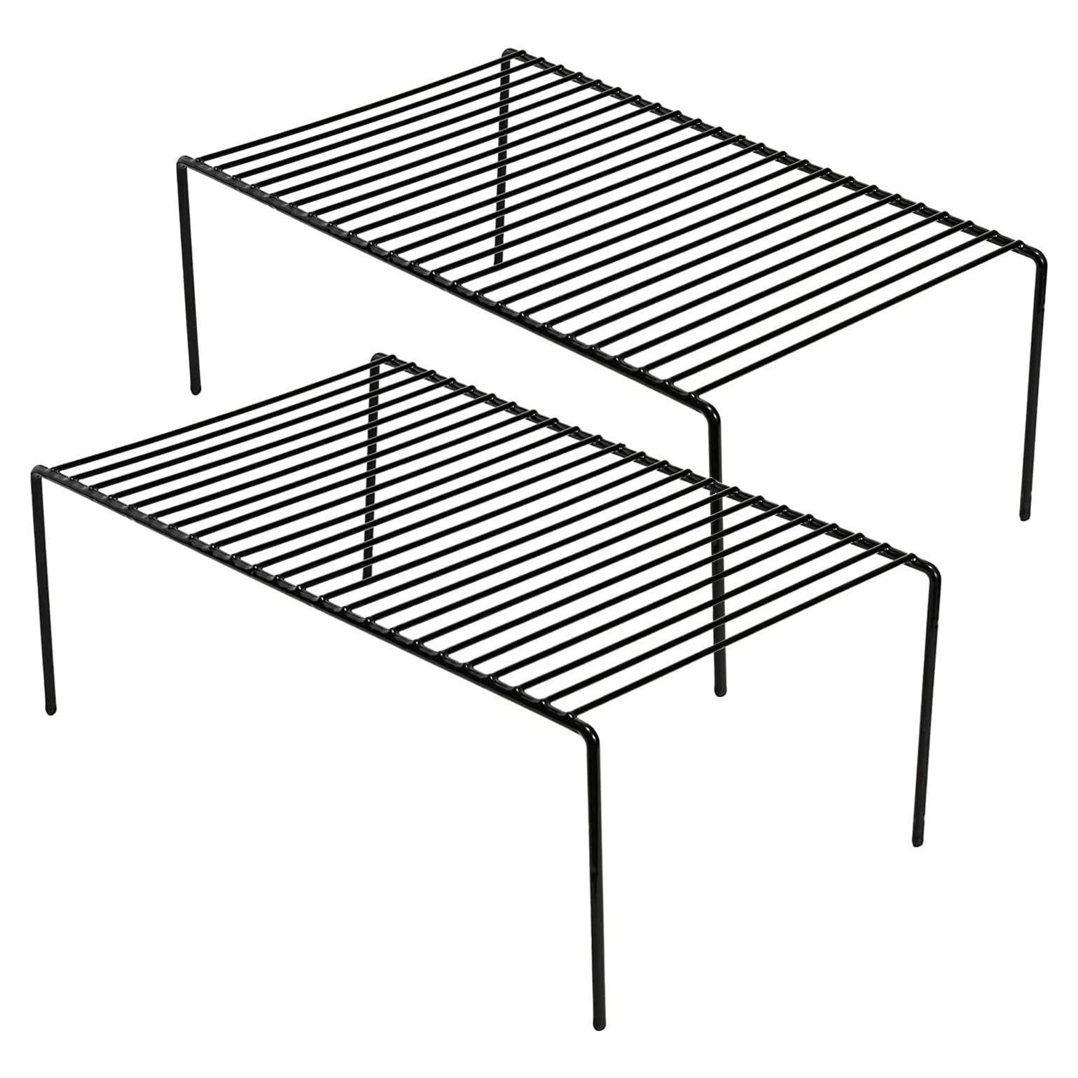 Juego de 2 Organizadores de Estantes de Cocina GEDLIRE Negro