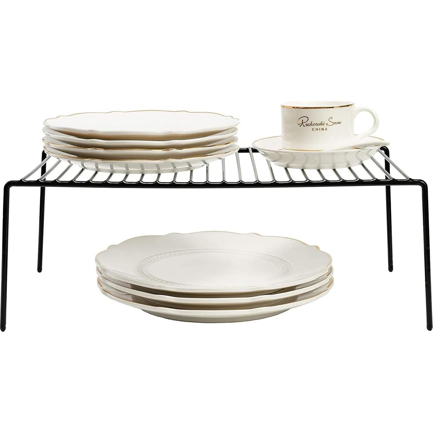 Juego de 2 Organizadores de Estantes de Cocina GEDLIRE Negro