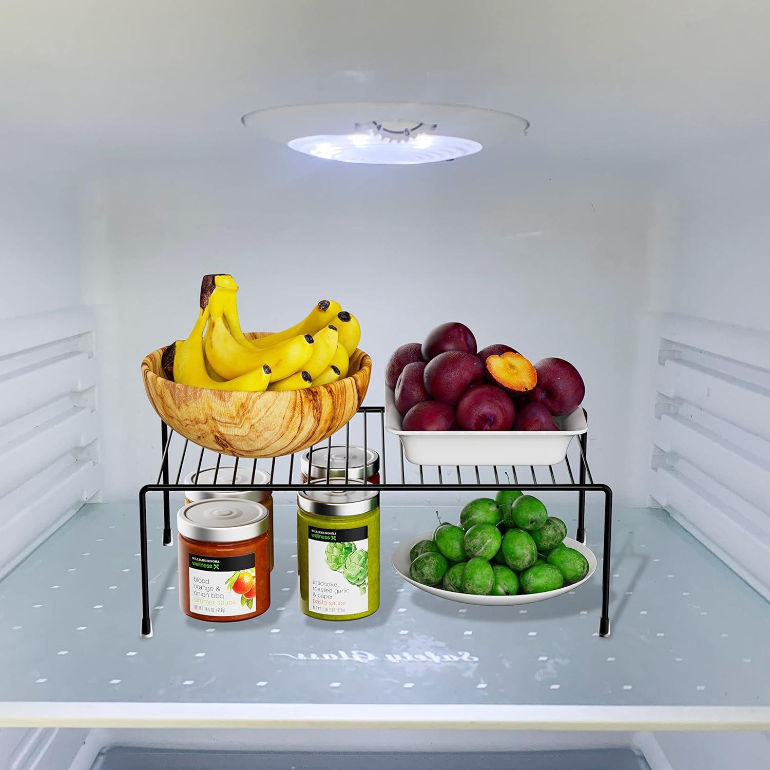 Juego de 2 Organizadores de Estantes de Cocina GEDLIRE Negro