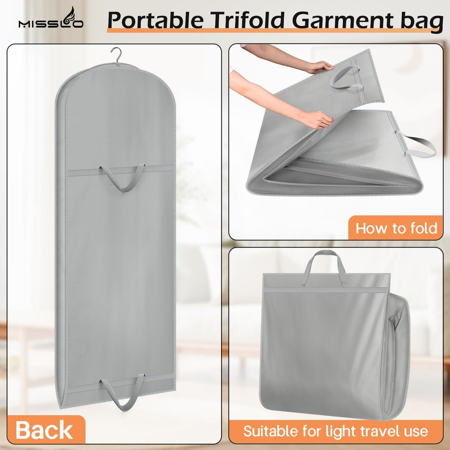 Bolsas de Ropa Plegables MISSLO 65" Impermeables 2 Pcs